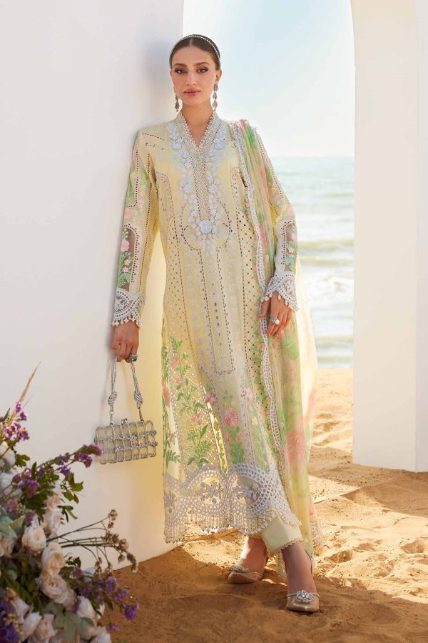 3 Piece Unstitched Embroidered Lawn Suit EID LAWN-25-04