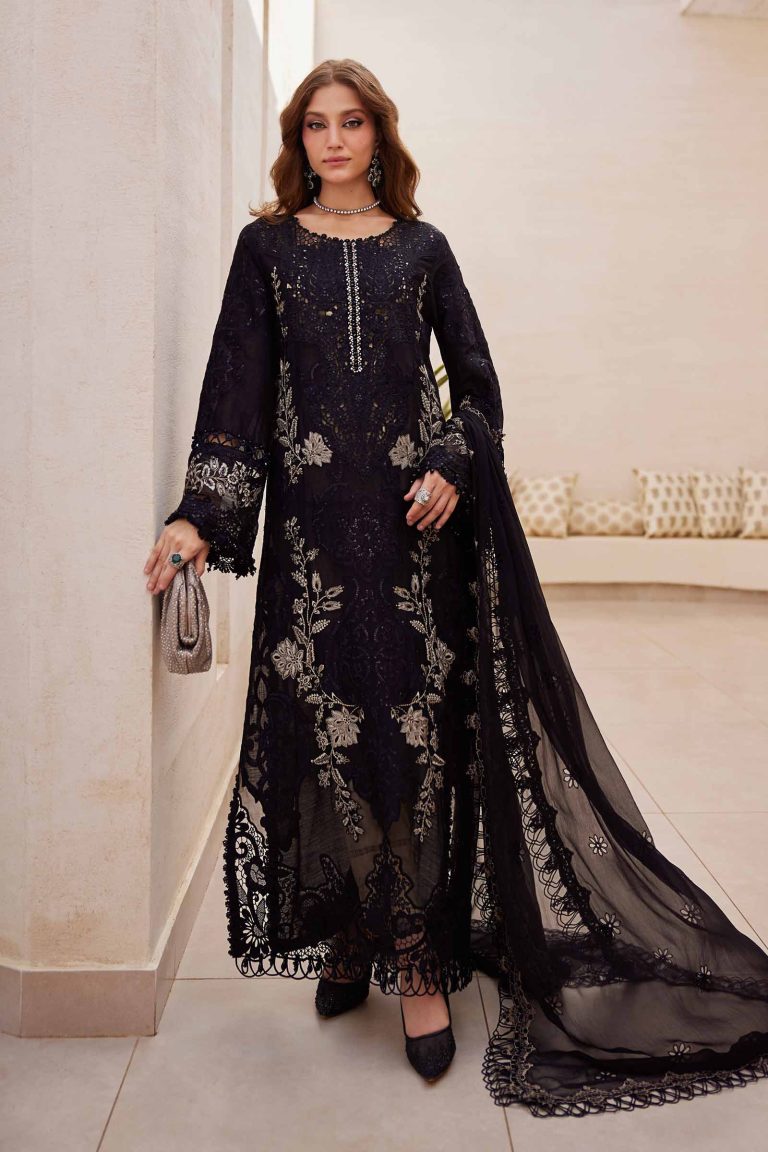 3 Piece Unstitched Embroidered Paper Cotton Suit EID LAWN-25-03-01