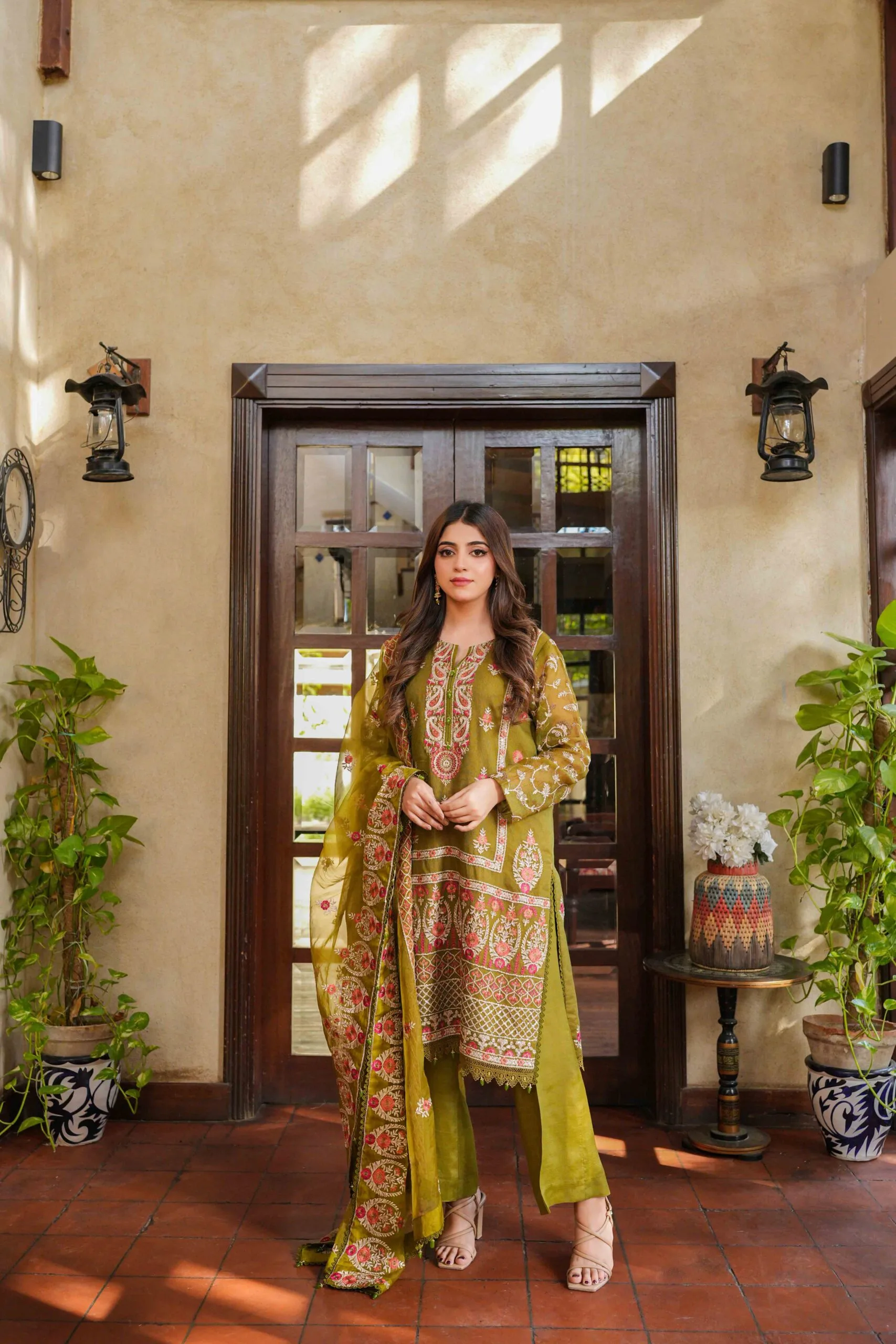 AYLA Embroidered khaddi Net Eid Luxury Collection 1